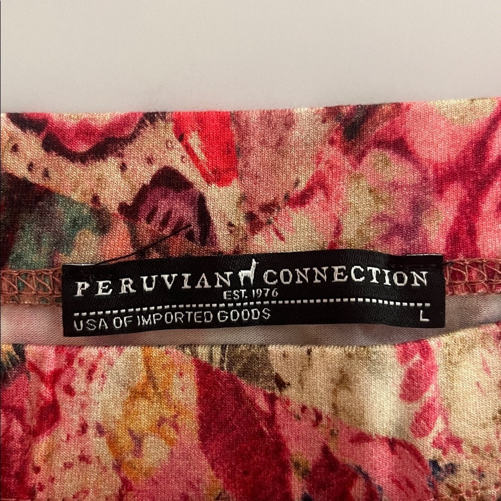 Peruvian Connection Patchwork Floral Print Midi S… - image 2